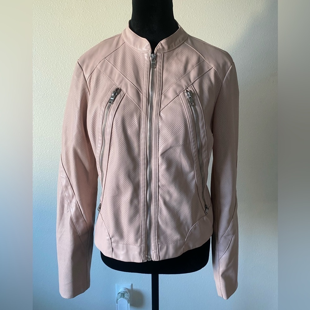 Kate&Mallory  leather women’s pink jacket size M